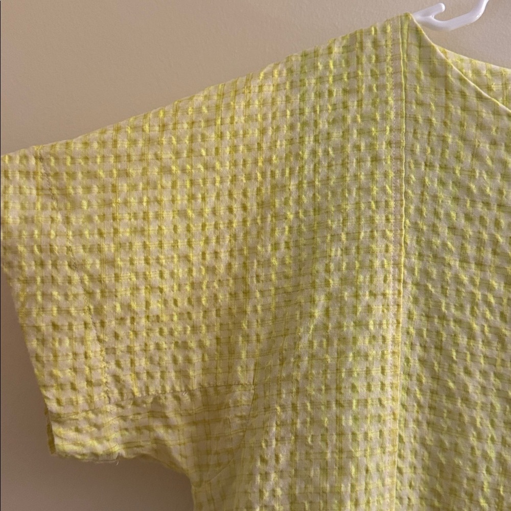 SALE Corey Lynn Calter Anthropologie Lime Seersucker Dress - Picture 3 of 5